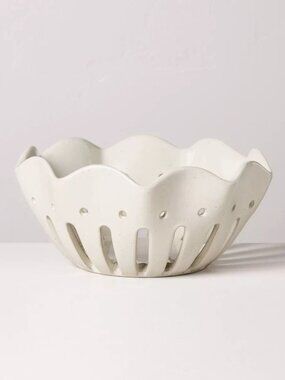 Large Wavy Edge Berry Bowl Sour Cream - Hearth & Hand Magnolia, Target Fall 2025